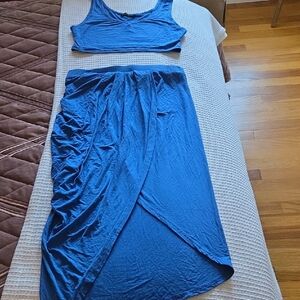 SHEIN Blue Skirt Set for Women